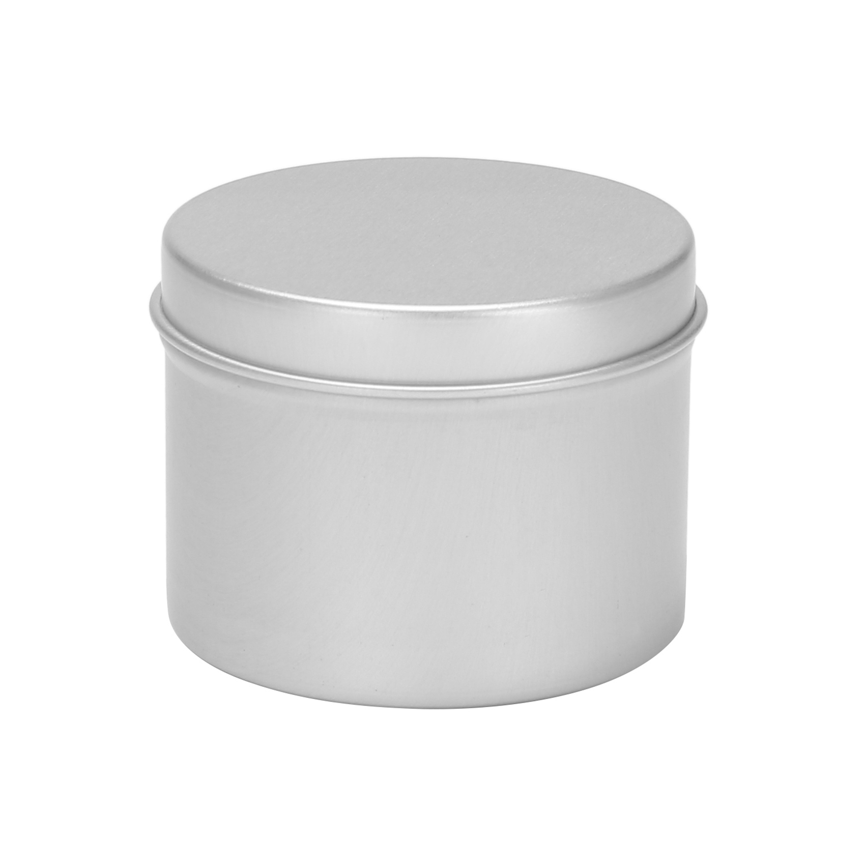 Black Tin Candle - 48 Pack Round Metal Tins Box
