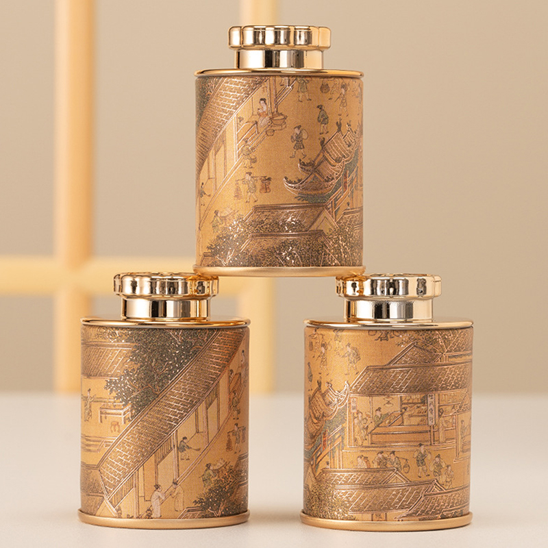 Black Tin Candle - NEW Mini Empty Tea Tin Can