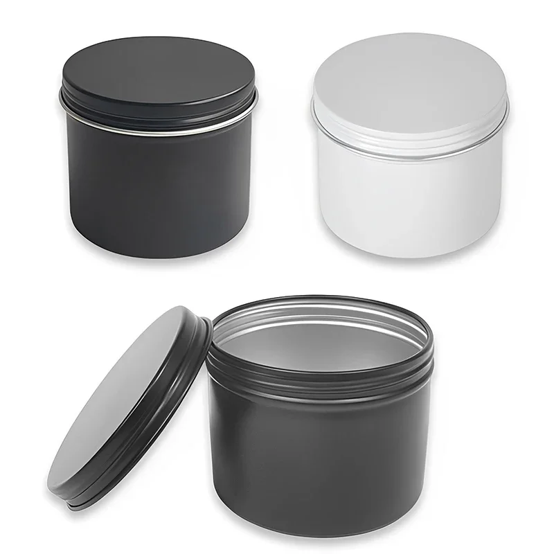 Black Tin Candle - 10/20/30Pcs 100/120ml Round Aluminum Tin Cans