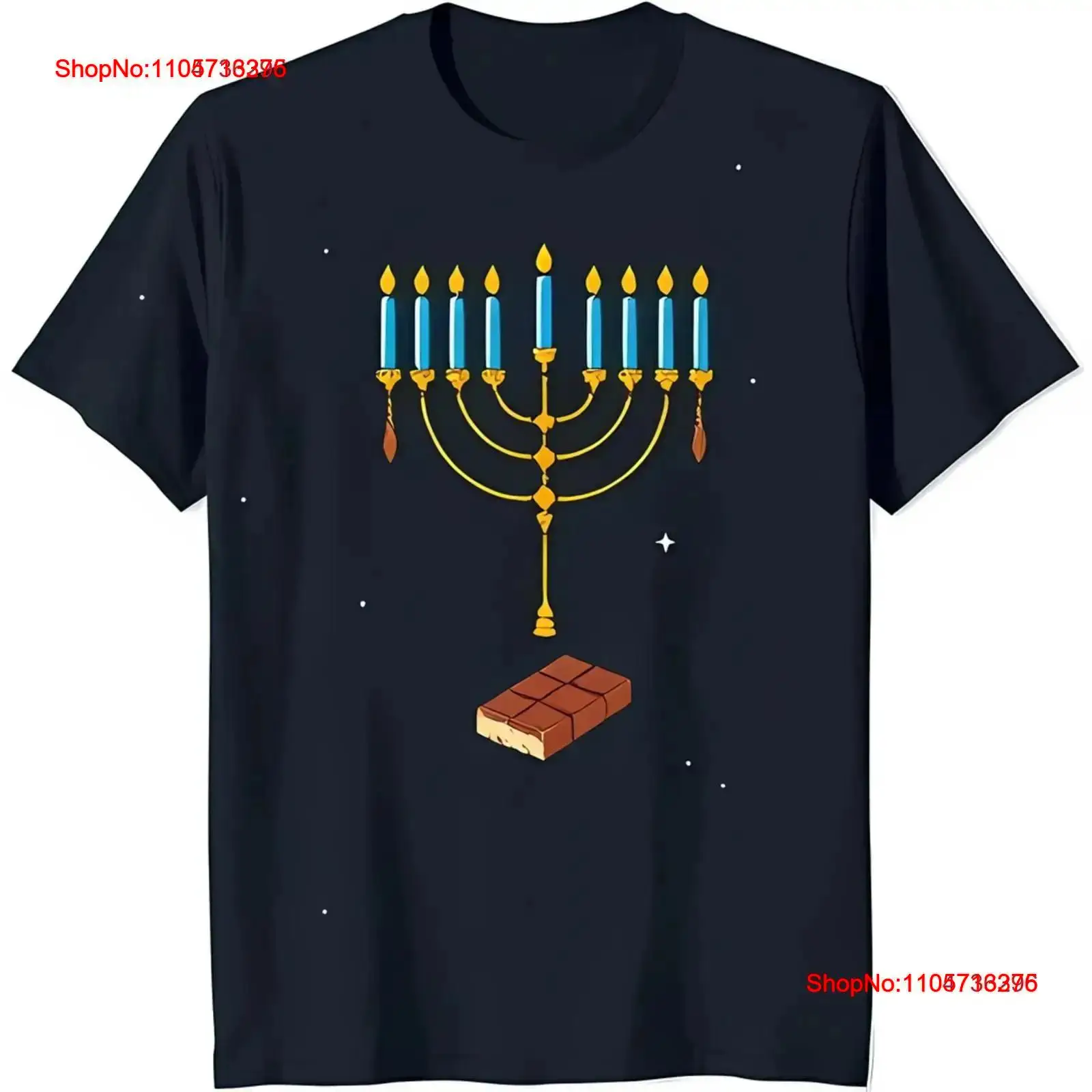 Black Tin Candle - Festive Black T Shirt with Gold