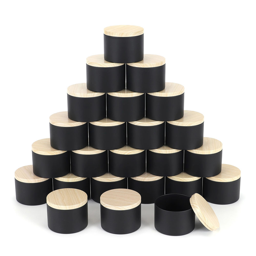 24pcs 4oz Black Candle Jars ,R - огляд і ціна Black Tin Candle
