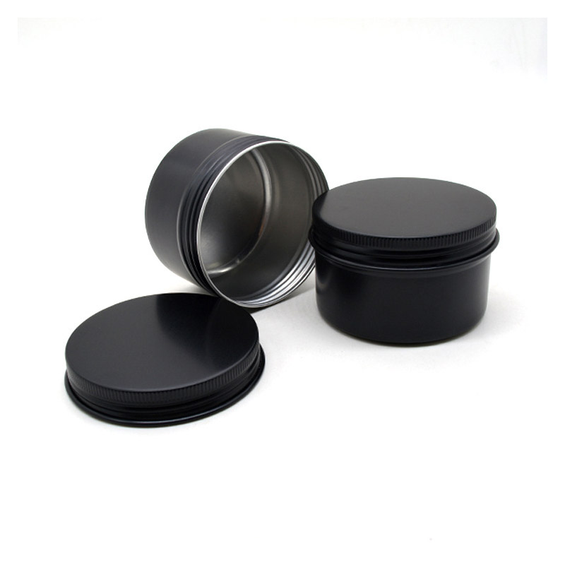 Black Empty Round Aluminum Box - огляд і ціна Black Tin Candle