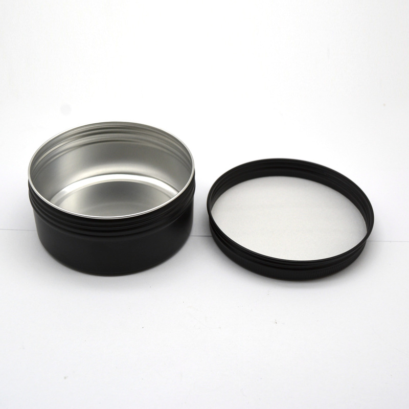 Black Empty Round Aluminum Box - огляд і ціна Black Tin Candle