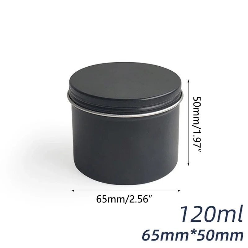 10/20/30Pcs 100/120ml Round Al - огляд і ціна Black Tin Candle