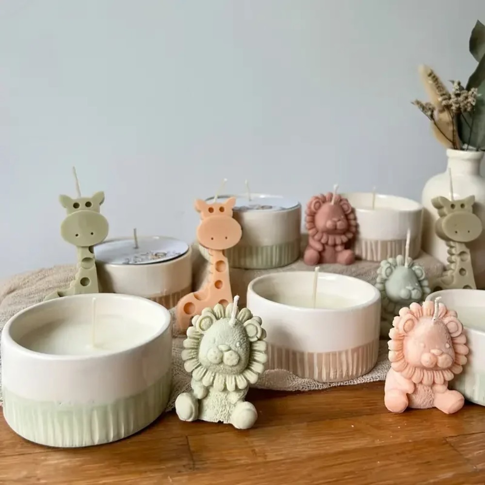 Lion and Giraffe Silicone Mold - огляд і ціна Candle Fragrance Supplies