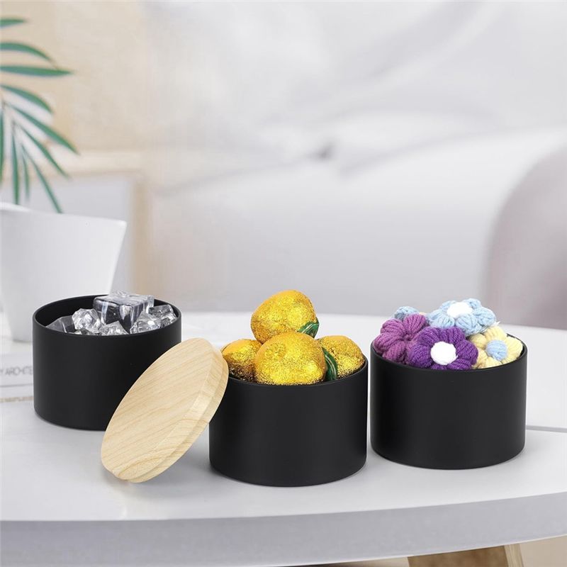24 Pack 4 Oz Black Candle Tins - огляд і ціна Black Tin Candle